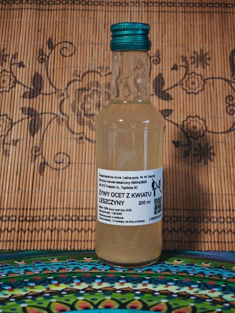 Żywy ocet z kwiatostanu leszczyny 200 ml