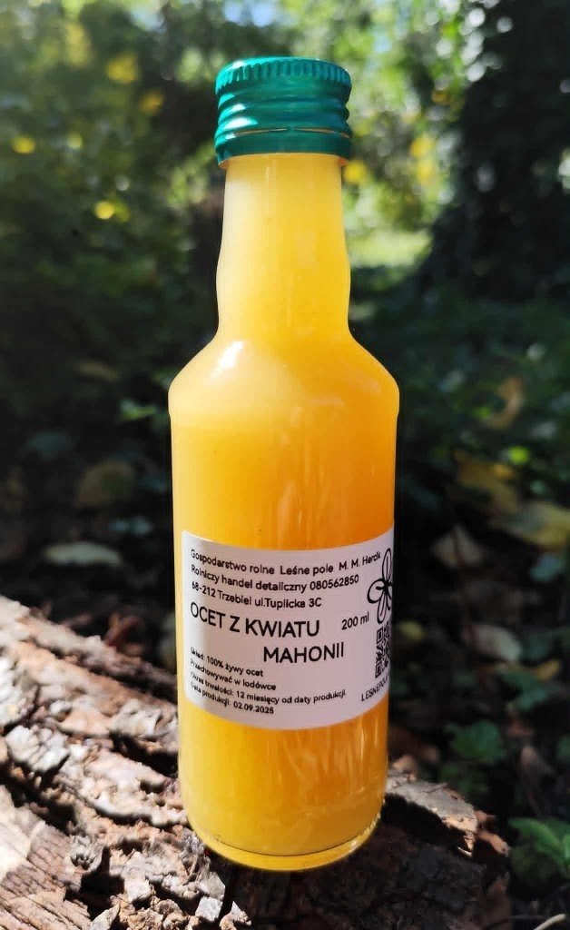 Żywy ocet z kwiatostanu mahonii 200 ml