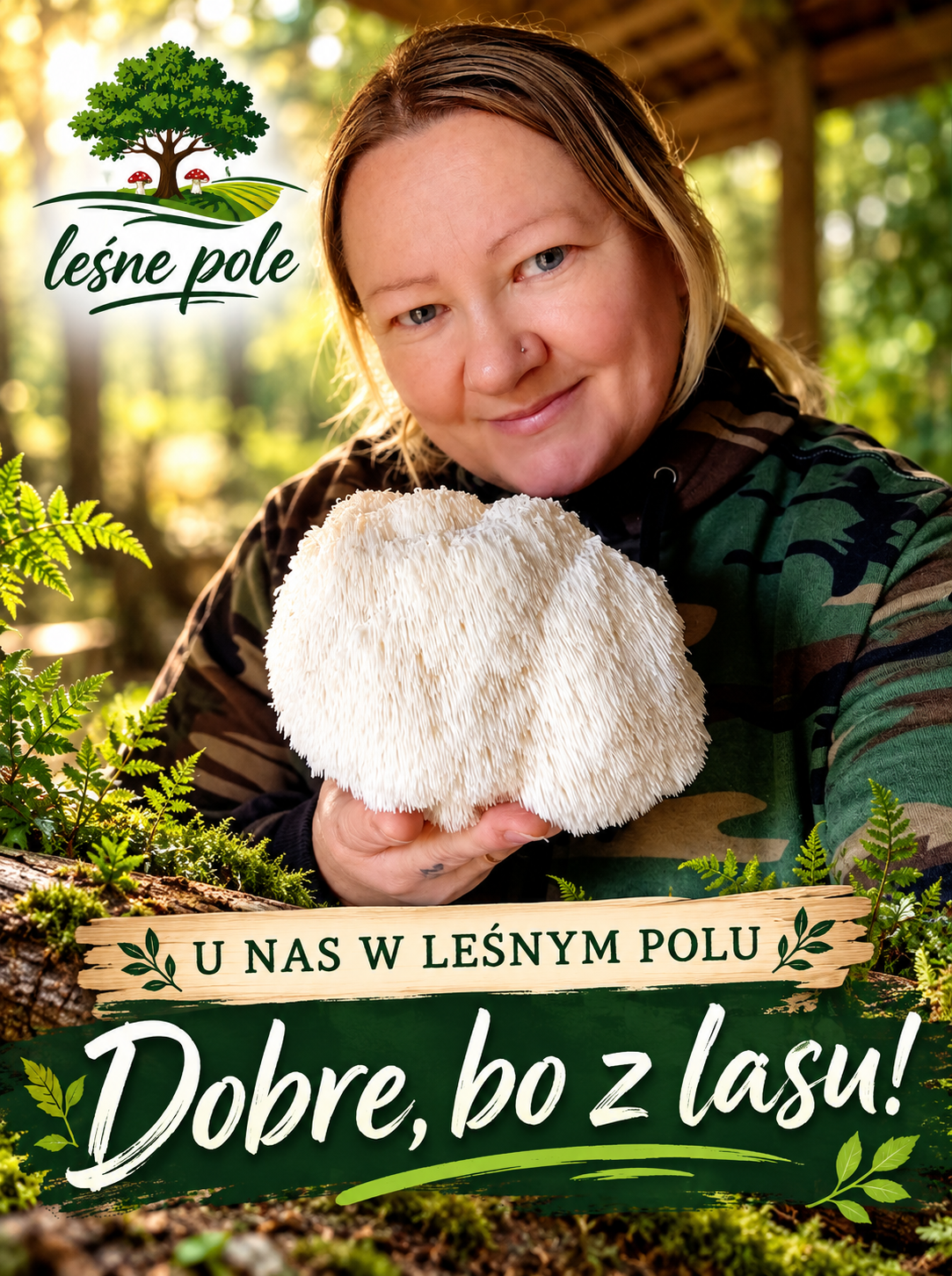 Kasia z soplówką jeżowatą w Leśnym Polu