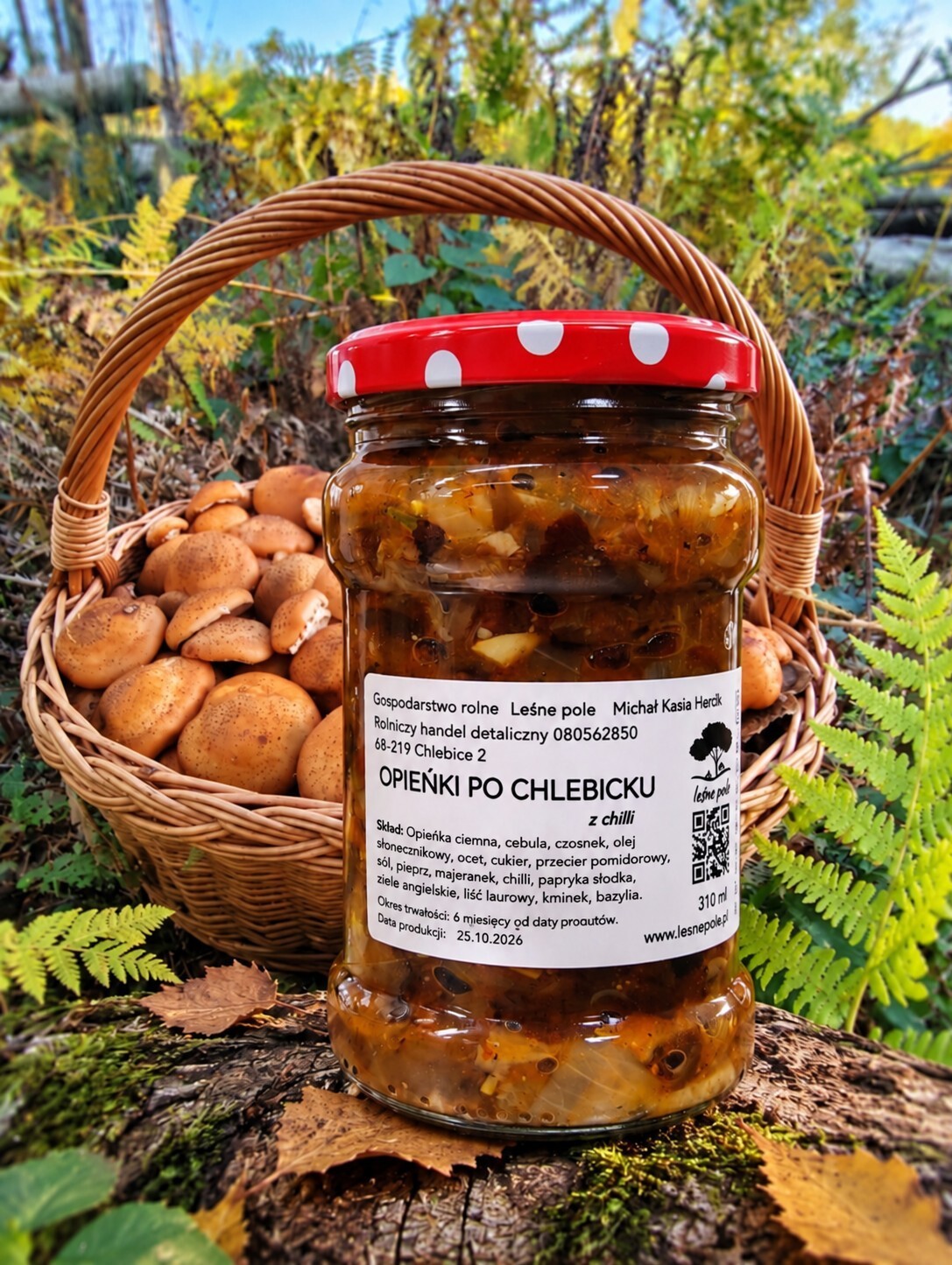 Opieńki po chlebicku z chilli